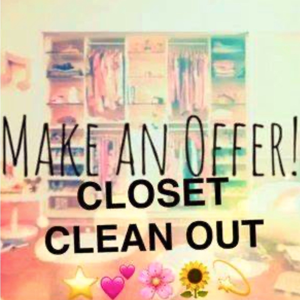 Trying to clear closet space for new items.  Reasonable offers accepted.